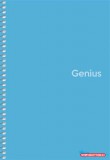 Spirálfüzet, A5, kockás, 80 lap, PP borító, SHKOLYARYK "Genius", vegyes