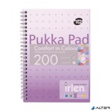 Spirálfüzet, A5, vonalas, 100 lap, PUKKA PAD 'Irlen Jotta Lavender'