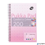 Spirálfüzet, A5, vonalas, 100 lap, PUKKA PAD 'Irlen Jotta Rose'