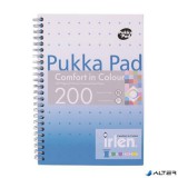 Spirálfüzet, A5, vonalas, 100 lap, PUKKA PAD "Irlen Jotta Turquise"