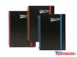 Spirálfüzet, A5, vonalas, 100 lap, PUKKA PAD, "Neon notepad"