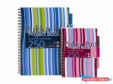 Spirálfüzet, A5, vonalas, 125 lap, PUKKA PAD "Stripe project book"