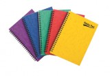 Spirálfüzet, A5,vonalas, 60 lap, PUKKA PAD Pressboard, vegyes szín (PUP7270V)