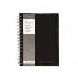 Spirálfüzet, A5, vonalas, 80 lap, PUKKA PAD "Black Range", fekete