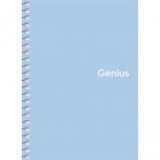 Spirálfüzet, kockás, A6, 80 lap, PP borító, SHKOLYARYK "Genius Pastel", vegyes