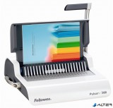 Spirálozógép, műanyag spirálkötéshez, manuális, 300 lap, FELLOWES "Pulsar+"