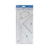 Spirit: 4db-os vonalzó készlet 30cm-es egyenes vonalzóval