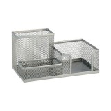 Spirit: Asztali három részes írószertartó fémhálós ezüst