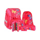 Spirit: Butterfly mintás, LED-es iskolatáska, hátizsák 5db-os szett