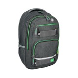 Spirit: Campus szürke és zöld lekerekített iskolatáska, hátizsák