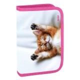 Spirit: Cica mintás töltött kihajtható tolltartó 50db-os