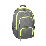 Spirit: E-Bag szürke és neon lekerekített iskolatáska, hátizsák