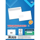 Spirit: Fehér bal ablakos boríték C5 22,9x16,2cm 25db-os csomag