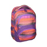 Spirit: Freedom színes csíkos lekerekített iskolatáska, hátizsák