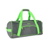 Spirit: Gym sporttáska neon zöld-szürke 20x51x23cm
