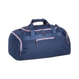 Spirit: Indigókék sporttáska neonzöld cipzárral 55x31x41cm