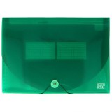 Spirit: Irattartó mappa A4 12 rekeszes áttetsző zöld