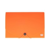 Spirit: Irattartó mappa A4 12 rekeszes neon narancssárga