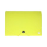 Spirit: Irattartó mappa A4 12 rekeszes neon sárga