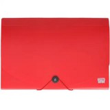 Spirit: Irattartó mappa A4 12 rekeszes piros