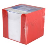 SPIRIT Jegyzettömb piros tartóban 750 lapos 9x9x9cm