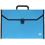 Spirit: Kék irattartó mappa A4 12 rekeszes fogantyúval