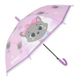 Spirit: Kitty szürke cicás automata esernyő 19" 66cm