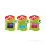 Spirit: Leaf szögletes radír többféle színben 2db-os szett