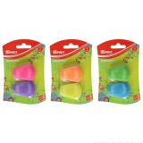 Spirit: Loop ergonomikus radír többféle színben 2db-os szett