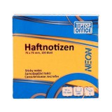 Spirit: Neon narancssárga öntapadós jegyzettömb 100lapos, 75x75mm