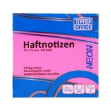 Spirit: Neon pink öntapadós jegyzettömb 100lapos, 75x75mm