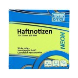 Spirit: Neon zöld öntapadós jegyzettömb 100lapos, 75x75mm