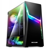 Spirit Of Gamer Clone 4 RGB Tempered Glass Black  8902RA