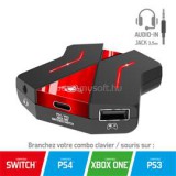 SPIRIT OF GAMER Egér/Billentyűzet adapter konzolokhoz - SOG-CONV2 (Audio, 3x USB-A, 2x USB-C, Nintendo/PS4/PS3/Xbox One) (SPIRIT_OF_GAMER_SOG-CONV2)