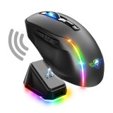 Spirit of Gamer Egér Vezeték nélküli - ELITE-M50 Black (Optikai, 8000DPI, 1000Hz, 6 programozható gomb, RGB, fekete)