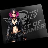 Spirit of Gamer Egérpad - Phantom (420 x 330 x 4mm; varrott szélek; üveg felület; fekete)