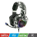 SPIRIT OF GAMER Fejhallgató - ELITE H50 Arctic (MultiPlatform, RGB, 3.5mm Jack, mikrofon, hangerőszabályzó, nagy-párnás) (SPIRIT_OF_GAMER_MIC-EH50WT)