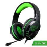 SPIRIT OF GAMER Fejhallgató - PRO-H3 Xbox (Xbox One/Series X/S, mikrofon, 3.5mm jack, hangerőszabályzó, 1m kábel, zöld) (SPIRIT_OF_GAMER_MIC-PH3XXS)