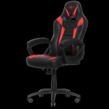 Spirit of Gamer FIGHTER Red (állítható magasság; párnázott kartámasz; PU; max.120kg-ig) fekete-piros gamer szék