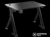 Spirit of Gamer Gamer Asztal - Headquarter 200 (MDF lap, fém lábak, fekete, 113 x 60 x 1,8 cm)