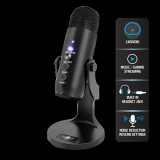 Spirit of gamer mikrofon - eko 700 (usb, cardioid, beépített jack csatlakozó, zajsz&#369;rés, fekete) mic-eko700