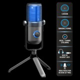 Spirit of gamer mikrofon - eko 900 (usb, cardioid, omnidirekcionális, beépített jack csatlakozó, zajsz&#369;rés, fekete) mic-eko900