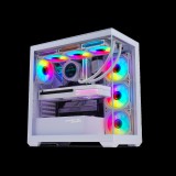 Spirit of Gamer Spark Arctic RGB Midi Torony Számítógépház - Fehér (8305RAW)
