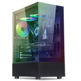 Spirit of Gamer SPECTRA Full Tower Számítógépház + 3db 120mm Ventillátor - Fekete (8302RA)