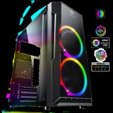 Spirit of Gamer Számítógépház - Deathmatch 3 RGB (fekete, ablakos, 2x12cm, ventilátor mATX, ITX, 1xUSB3.0, 2xUSB2.0)