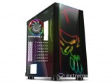 Spirit of Gamer Számítógépház - GHOST ONE RGB (fekete, ablakos, 2x12cm ventilátor, ATX, mATX, 2xUSB3.0, 1xUSB2.0)