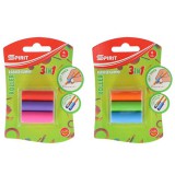 Spirit: Roller 3in1 ceruzamarkolat és radír többféle színben 6db-os szett