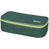 Spirit: Sötét és világoszöld színű ovális tolltartó 23x10cm