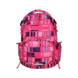 Spirit: Stinger rózsaszín kocka mintás prémium ergonomikus iskolatáska hátizsák