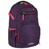 Spirit: Stringer pink geometriai mintás lekerekített iskolatáska, hátizsák